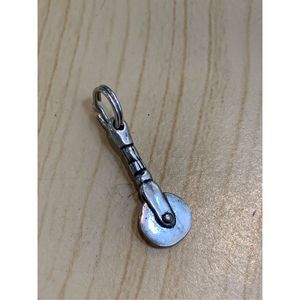 Pizza Cutter Sterling Silver Jewelry Charm